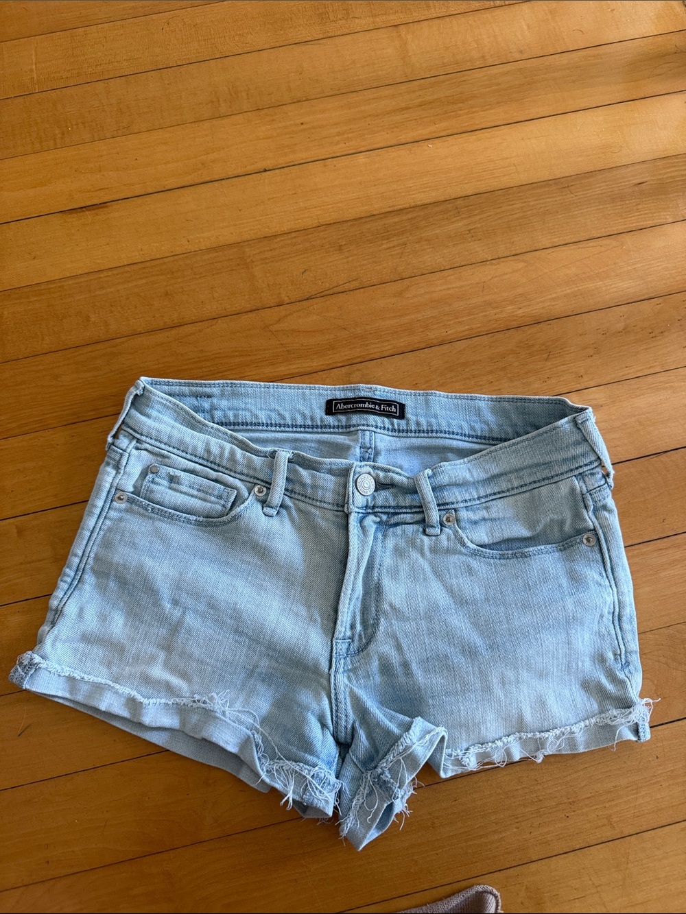 Abercrombie & Fitch Light Blue Denim Cutoff Shorts